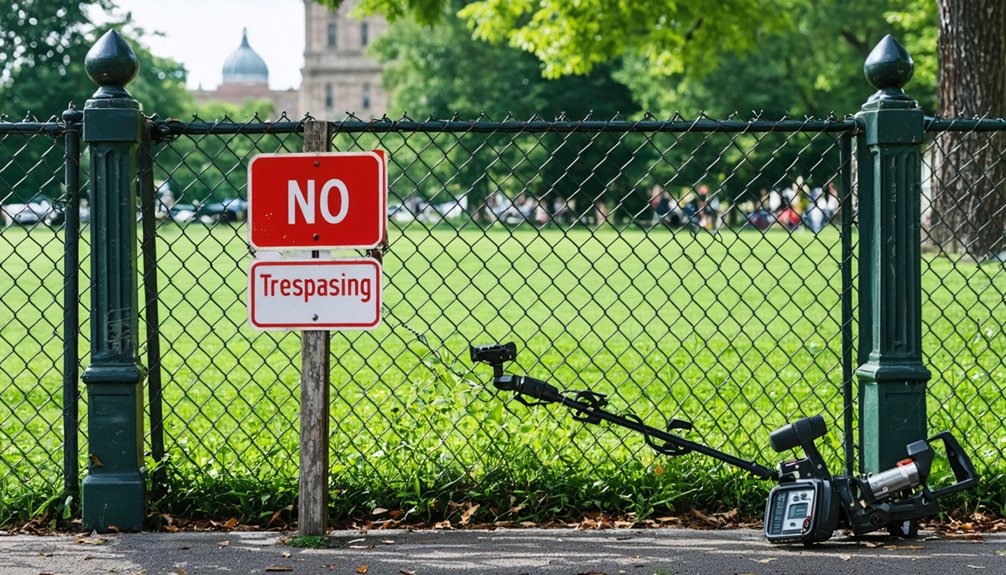 restricted metal detecting protected locations ohio