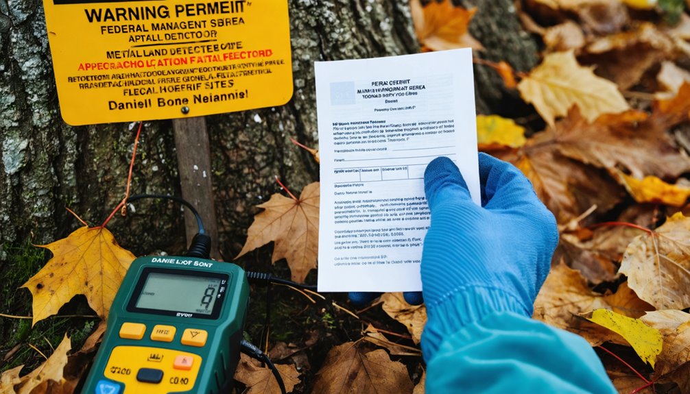 restricted metal detecting without authorization