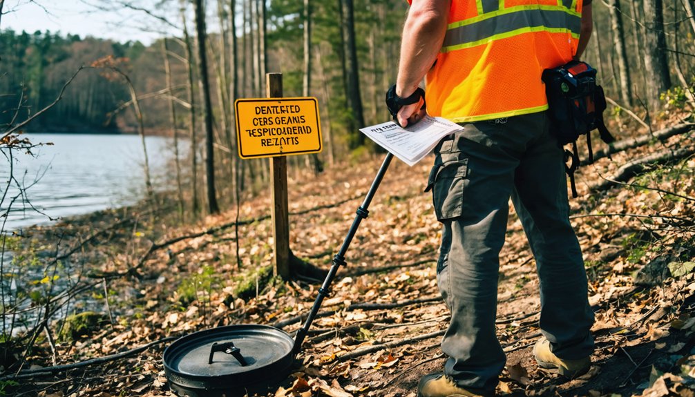 restrictive government land detecting regulations
