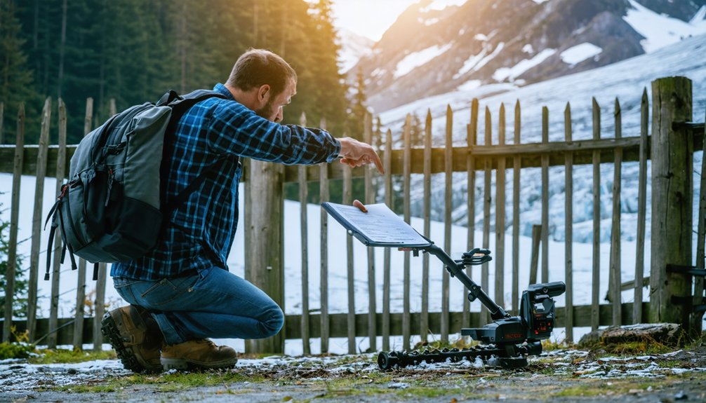 secure written landowner consent before detecting