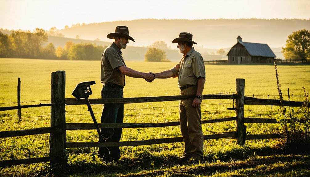 secure written landowner permission