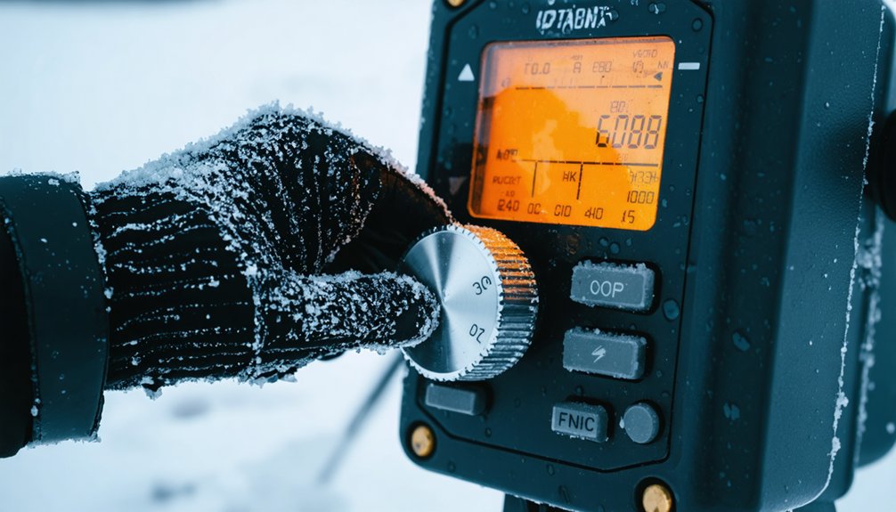 sensitivity adjustments for frozen ground