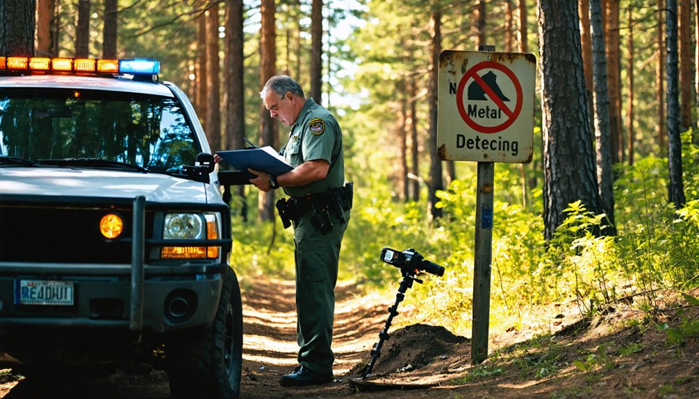 serious consequences for illegal metal detecting