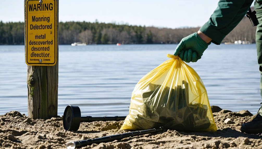 severe penalties for unauthorized metal detecting