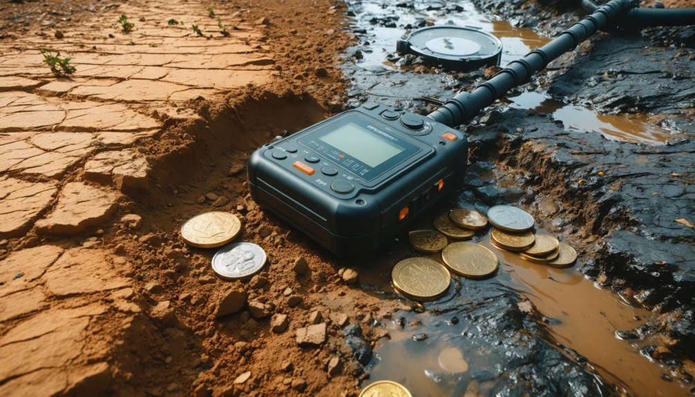 sophisticated terrain adaptive metal detection technology
