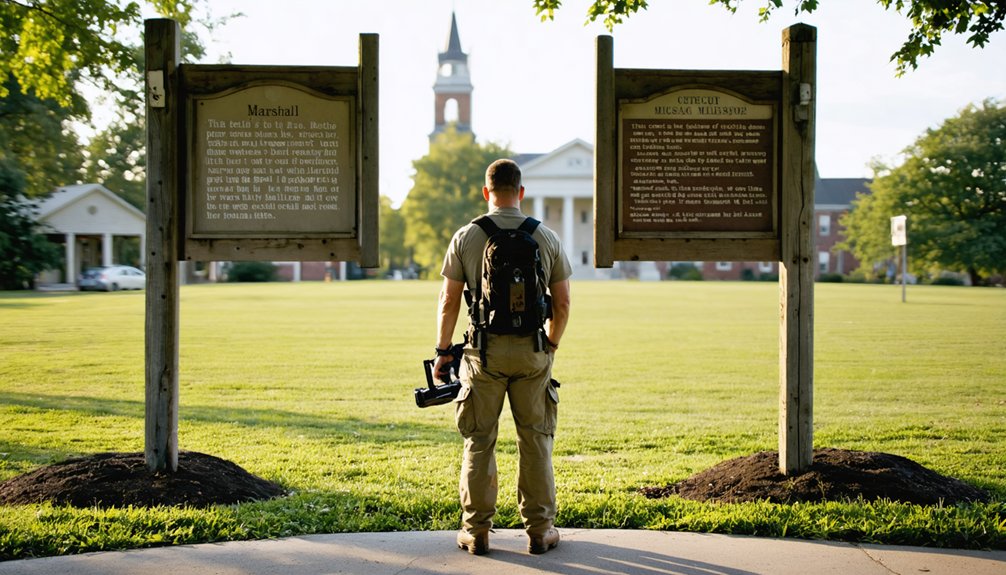 strict metal detecting restrictions in marshall