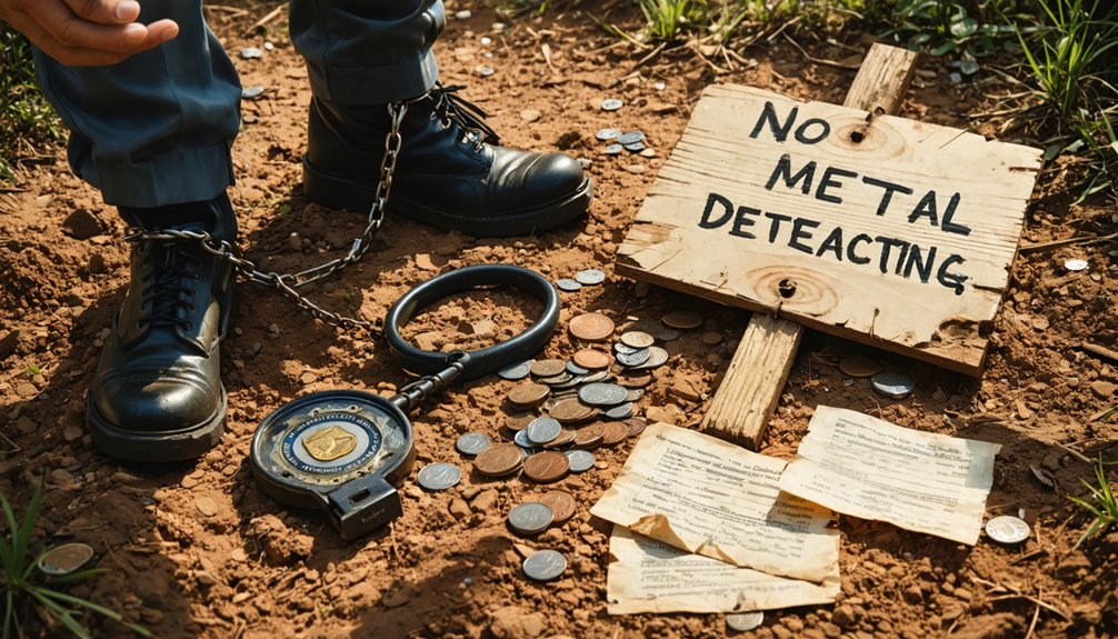 strict penalties for illegal metal detecting