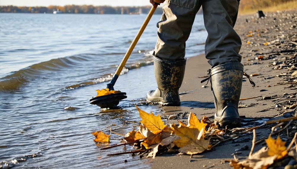 structured seasonal beach metal detecting