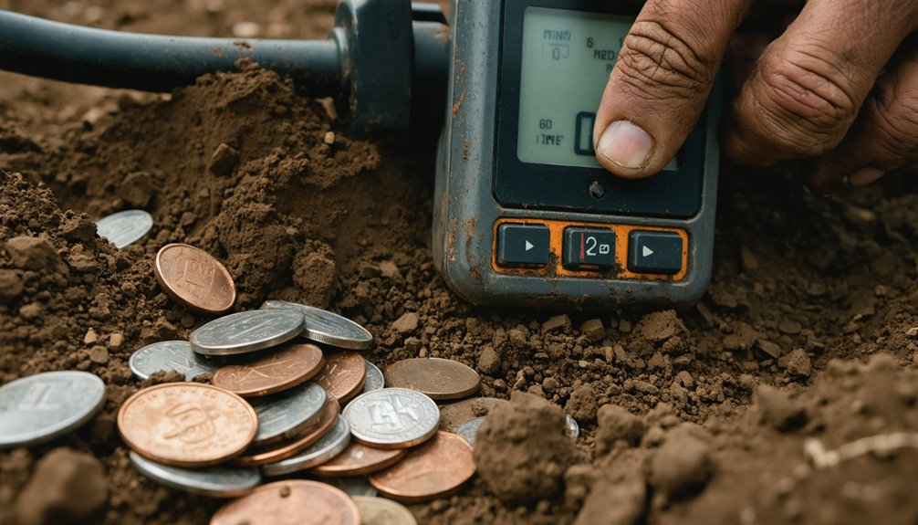 target discrimination metal detecting techniques