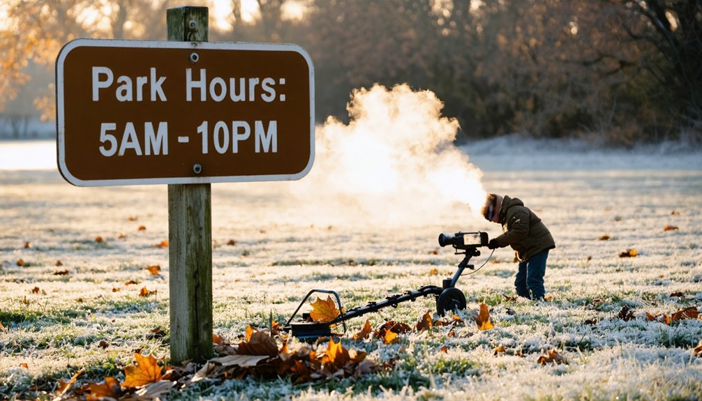 time restricted metal detecting