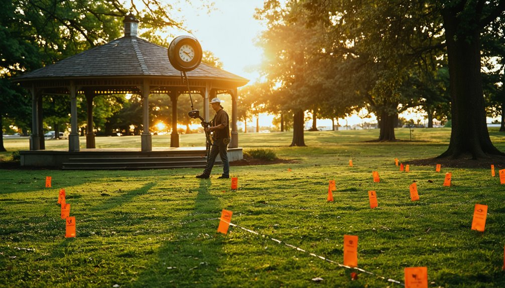 time restricted zoned metal detecting