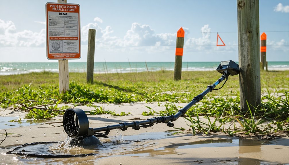 tread carefully beach detecting boundaries
