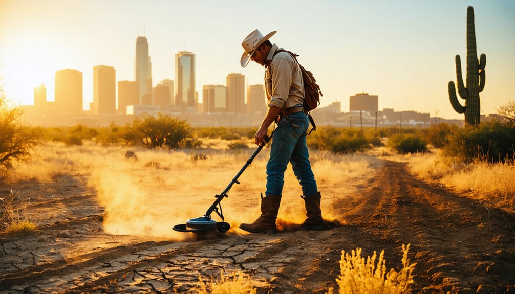 treasure hunting in frontier city