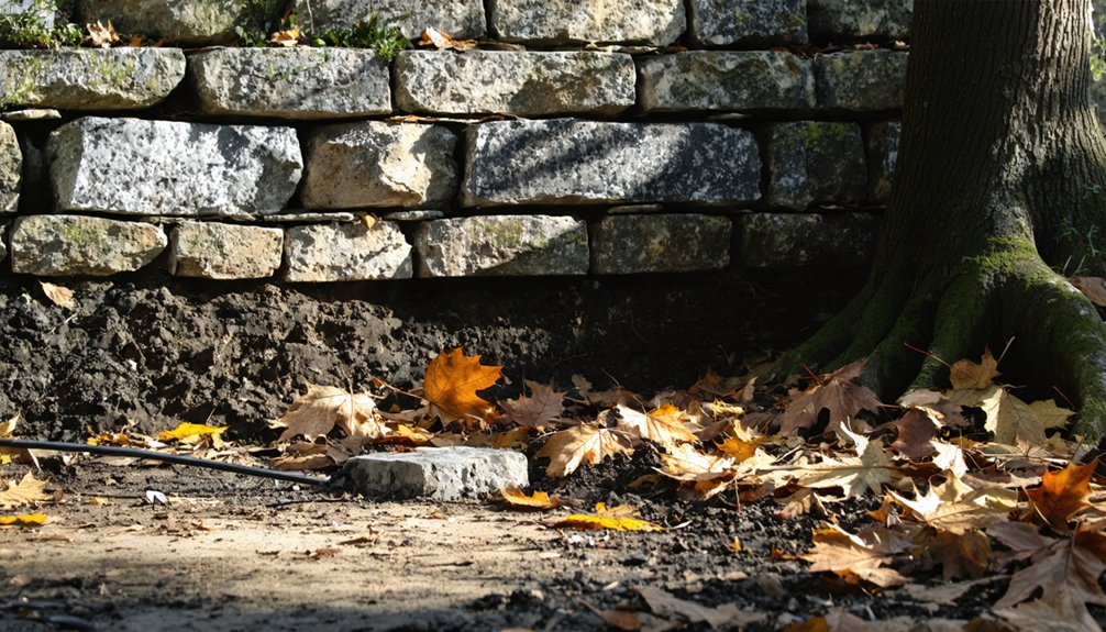 treasure hunting old foundations