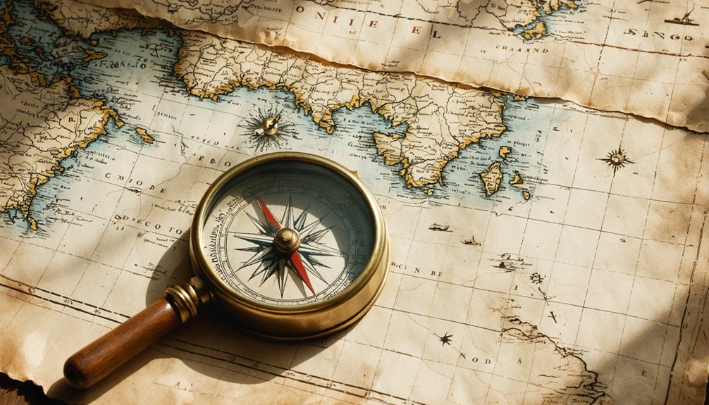 treasure hunting with old maps