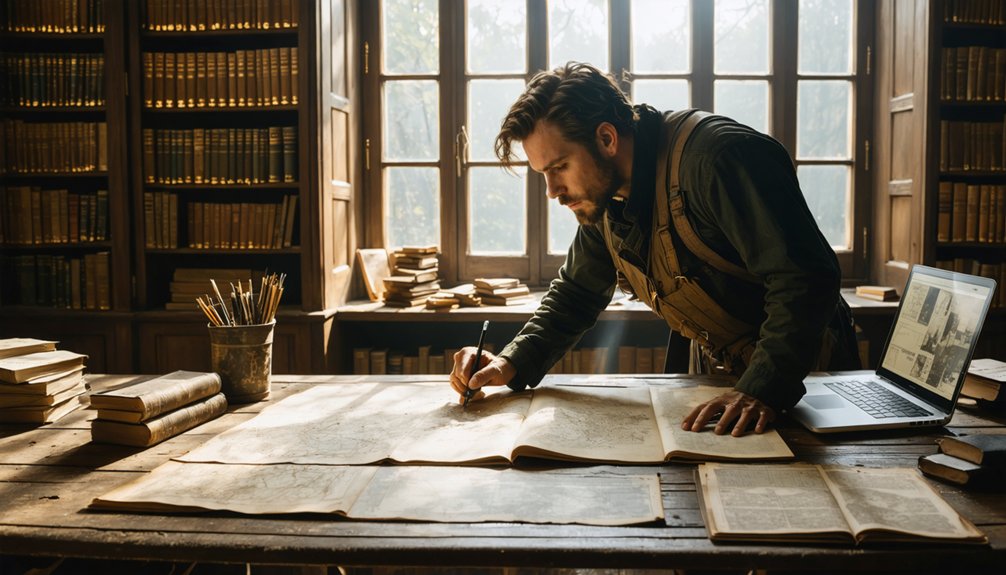 uncovering hidden historical landscapes through communities