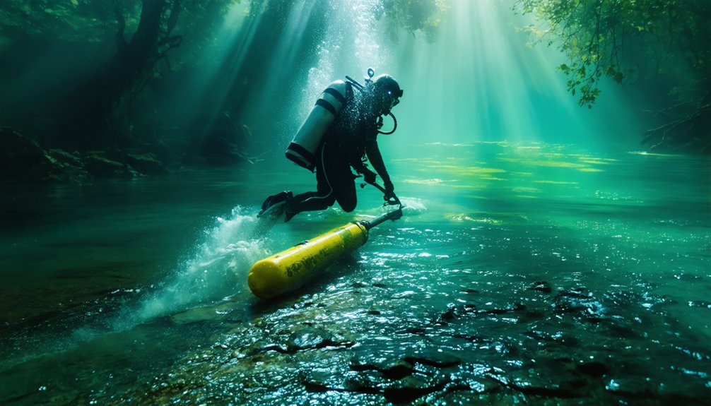 underwater treasure metal detector search