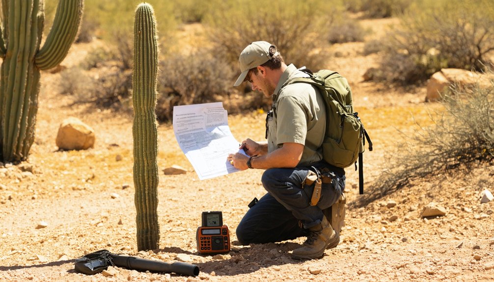 verify land ownership before metal detecting