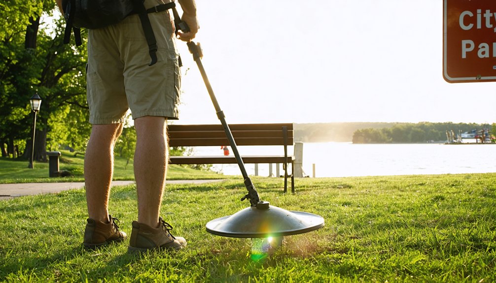 verify permission before metal detecting