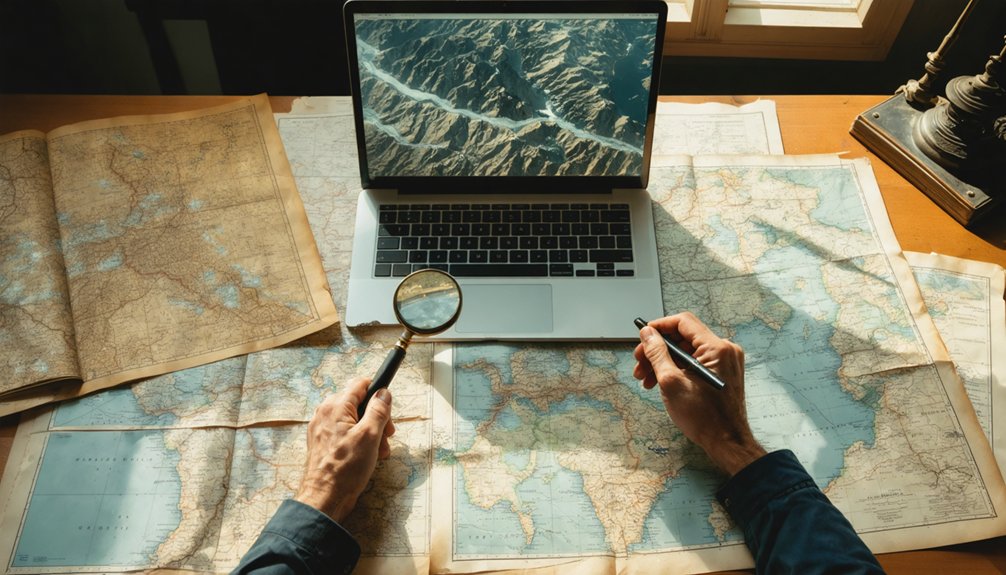 verifying historical sites through geospatial alignment