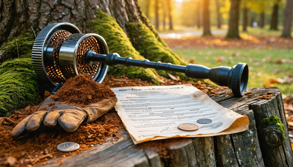 adel metal detecting regulations