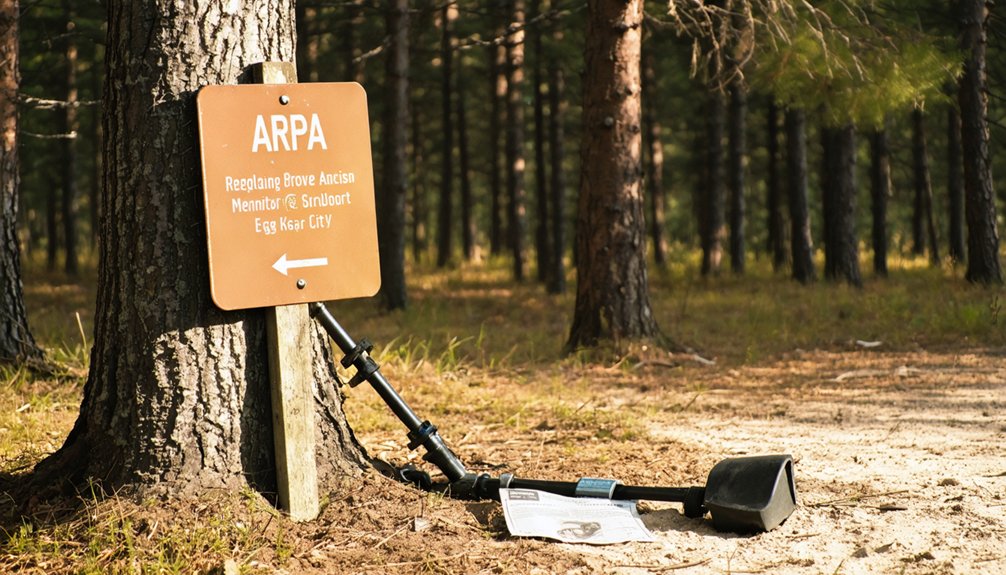 arpa governs metal detecting