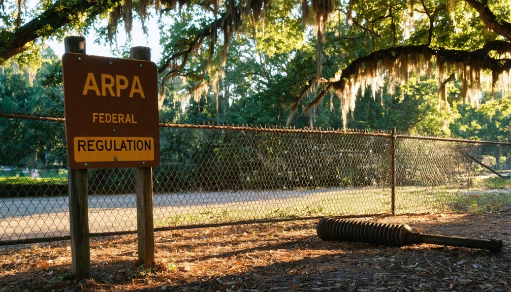 arpa restricts metal detecting