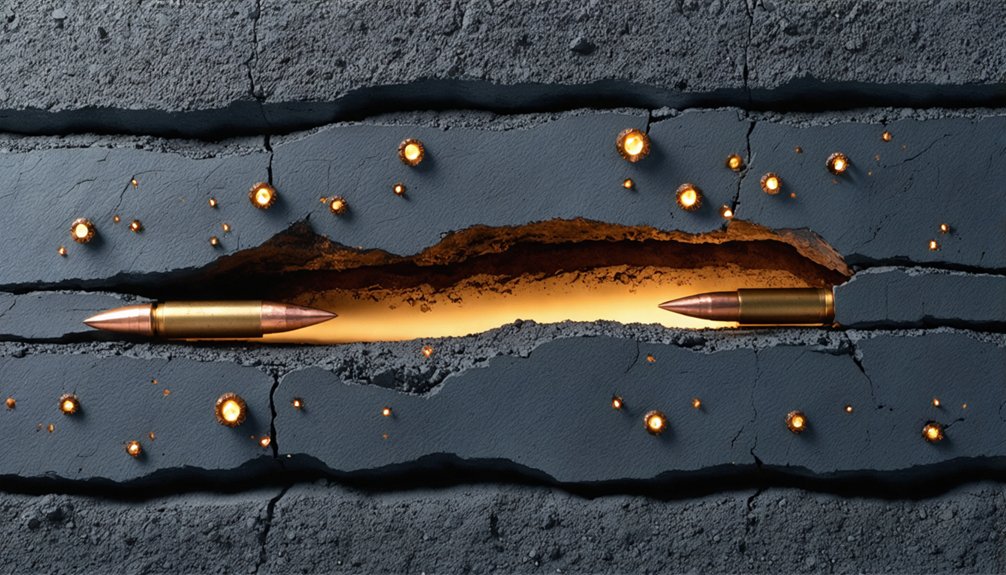 berm thickness by projectile