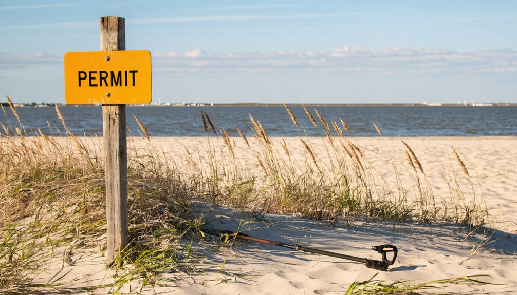 buckroe beach metal detecting permit