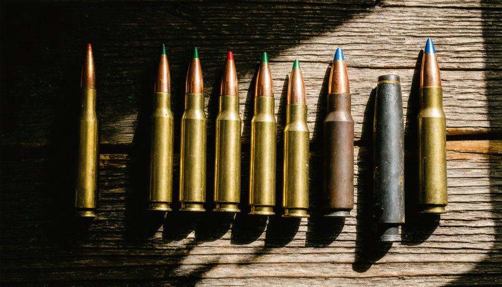 cartridges matched to weapons