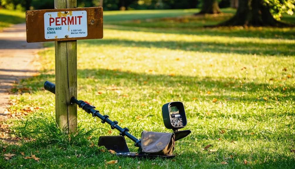 cleveland metal detecting permit