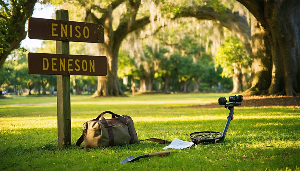 denison metal detecting regulations