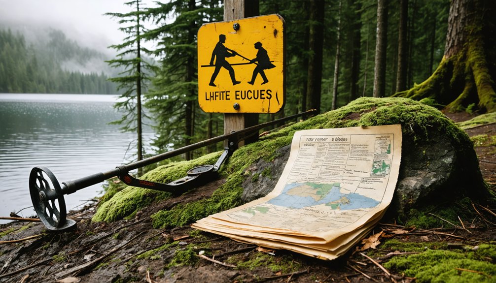 designated metal detecting areas