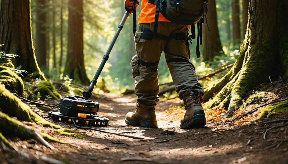 forest metal detecting safety