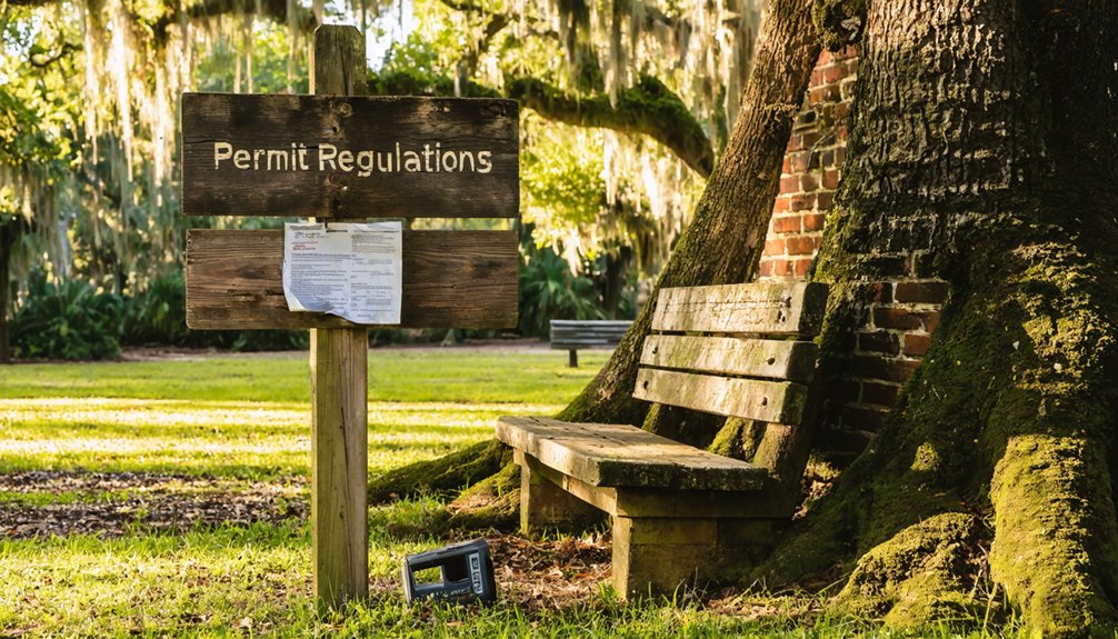 georgetown metal detecting permits