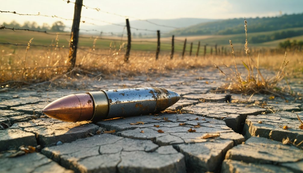 historic battlefields with remnants