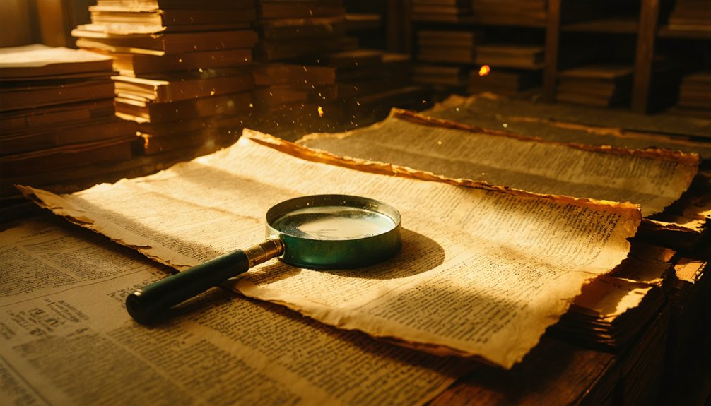 historical clues from newspapers