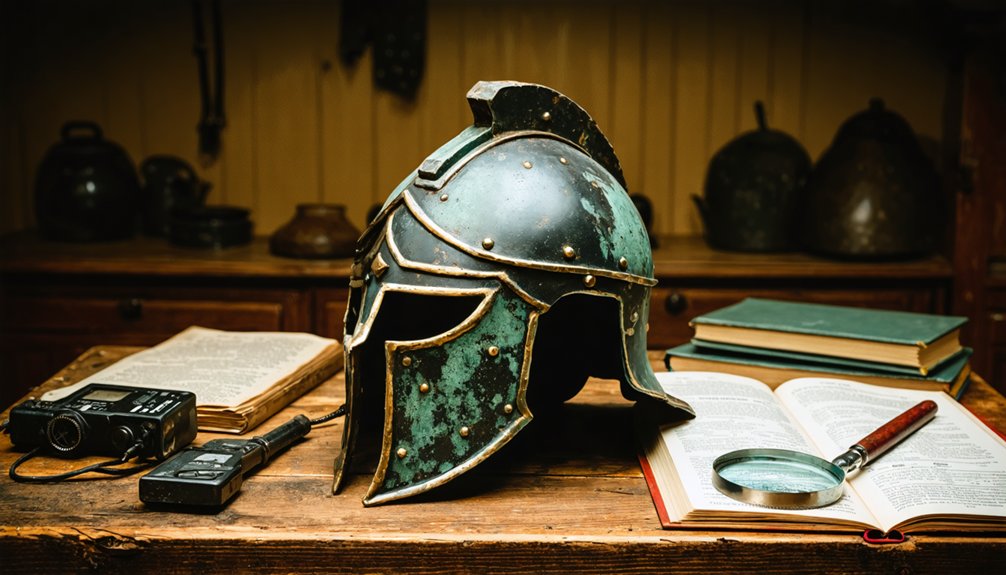 identifying roman helmet fragments