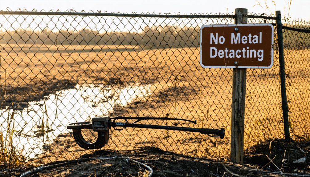 illegal detecting at historical sites