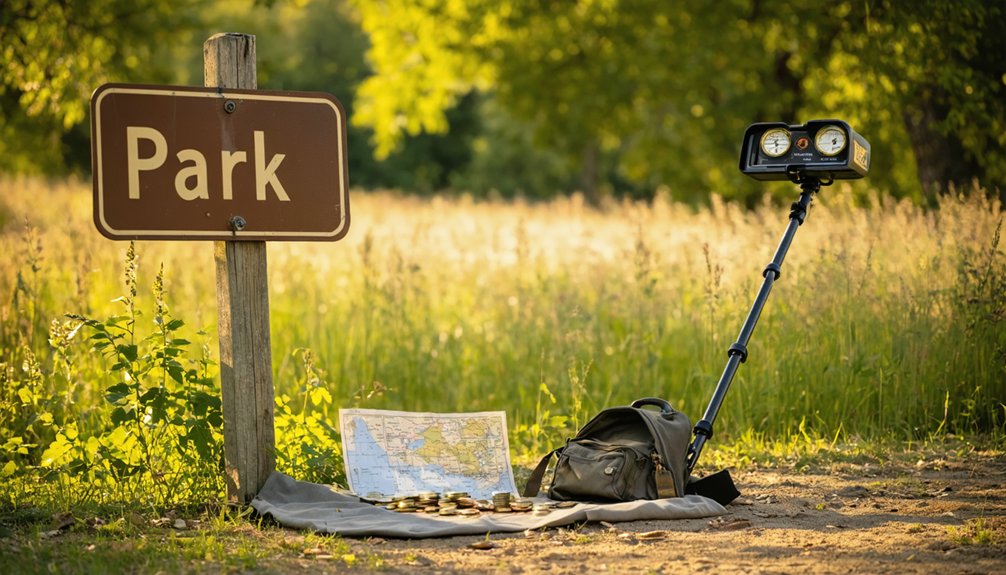 legal metal detecting locations