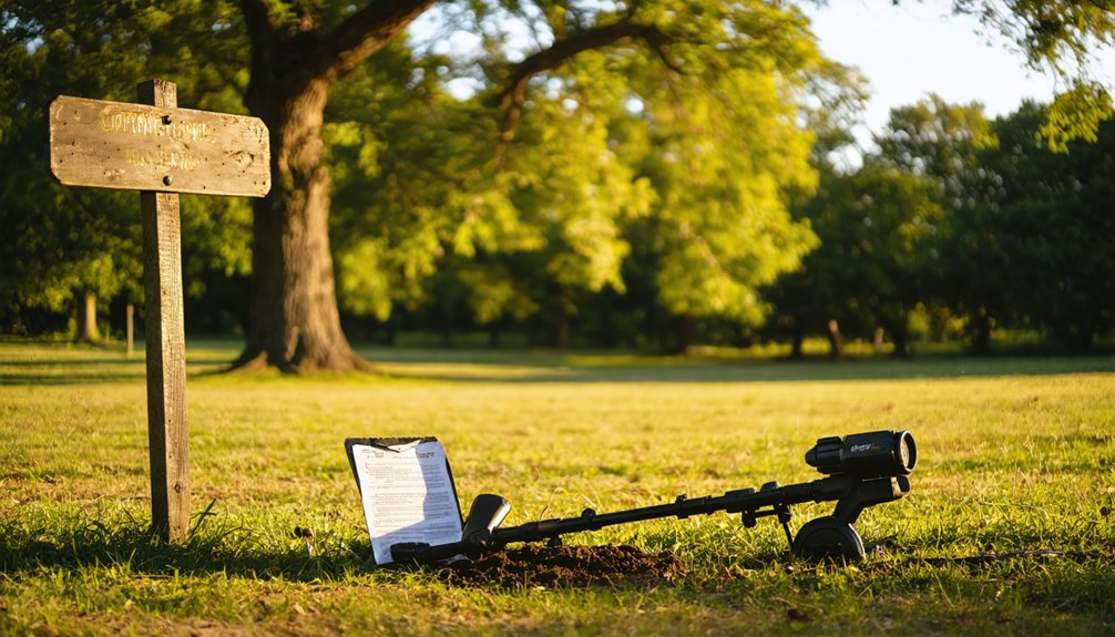 legal metal detecting locations