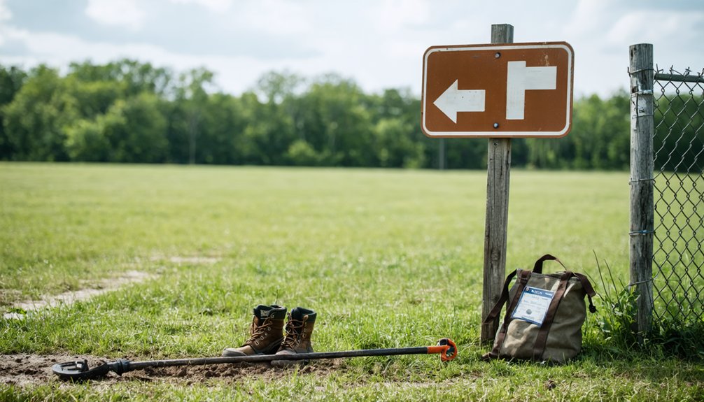 legal metal detecting locations