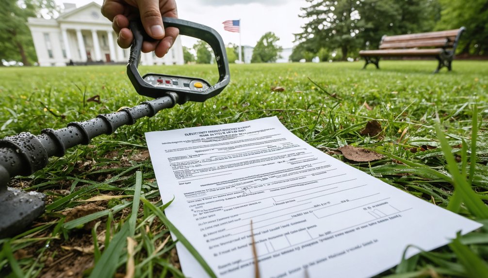 lorain metal detecting permits process