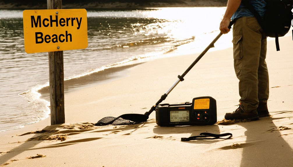 mchenry beach metal detecting rules