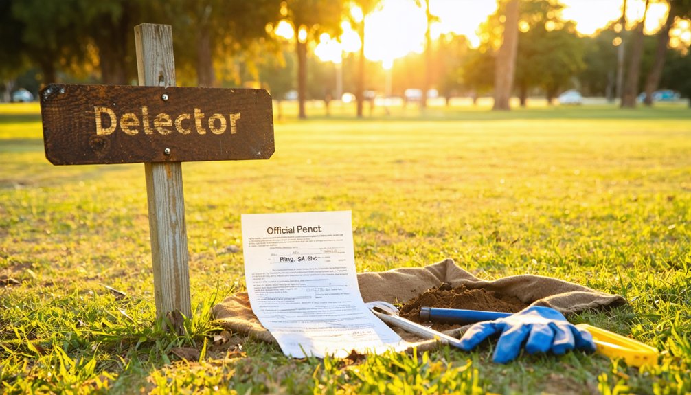 metal detect responsibly in sachse