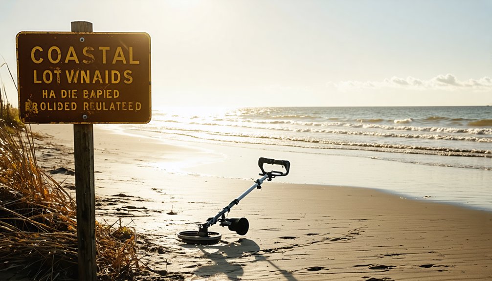 metal detecting beach regulations