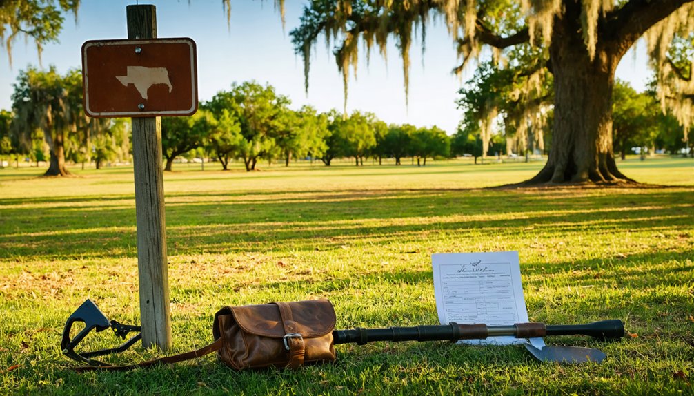 metal detecting guidelines parker
