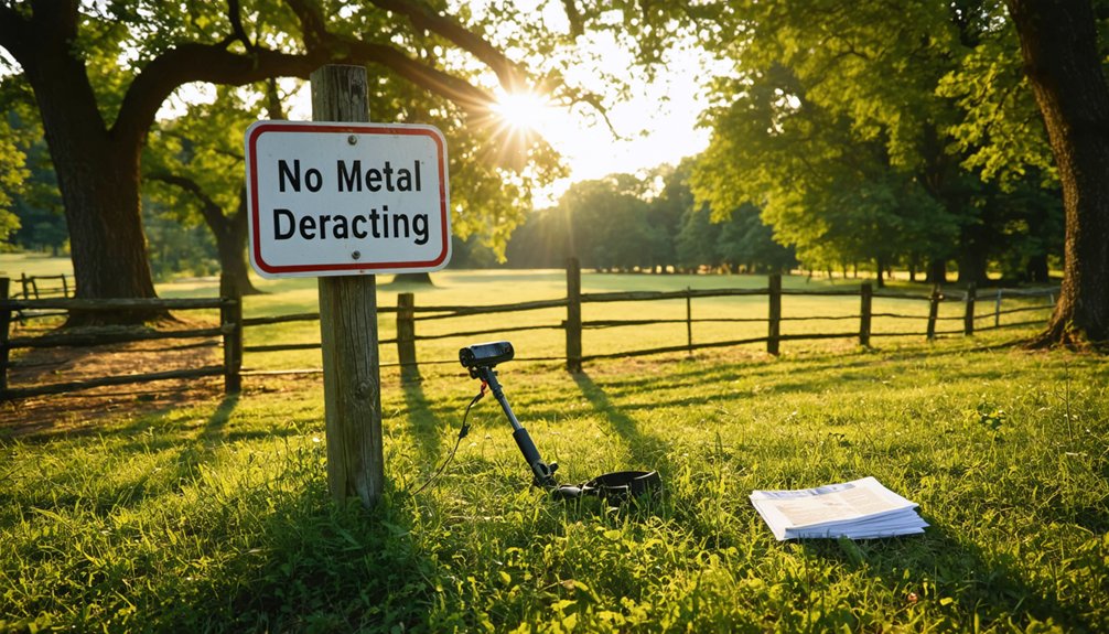 metal detecting location restrictions