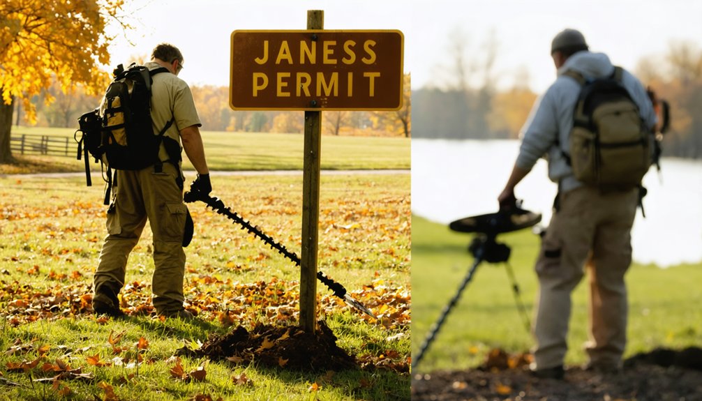 metal detecting permit comparison