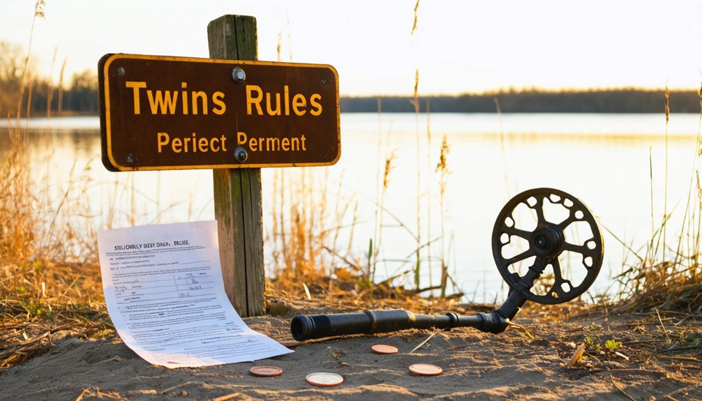 metal detecting permit rules